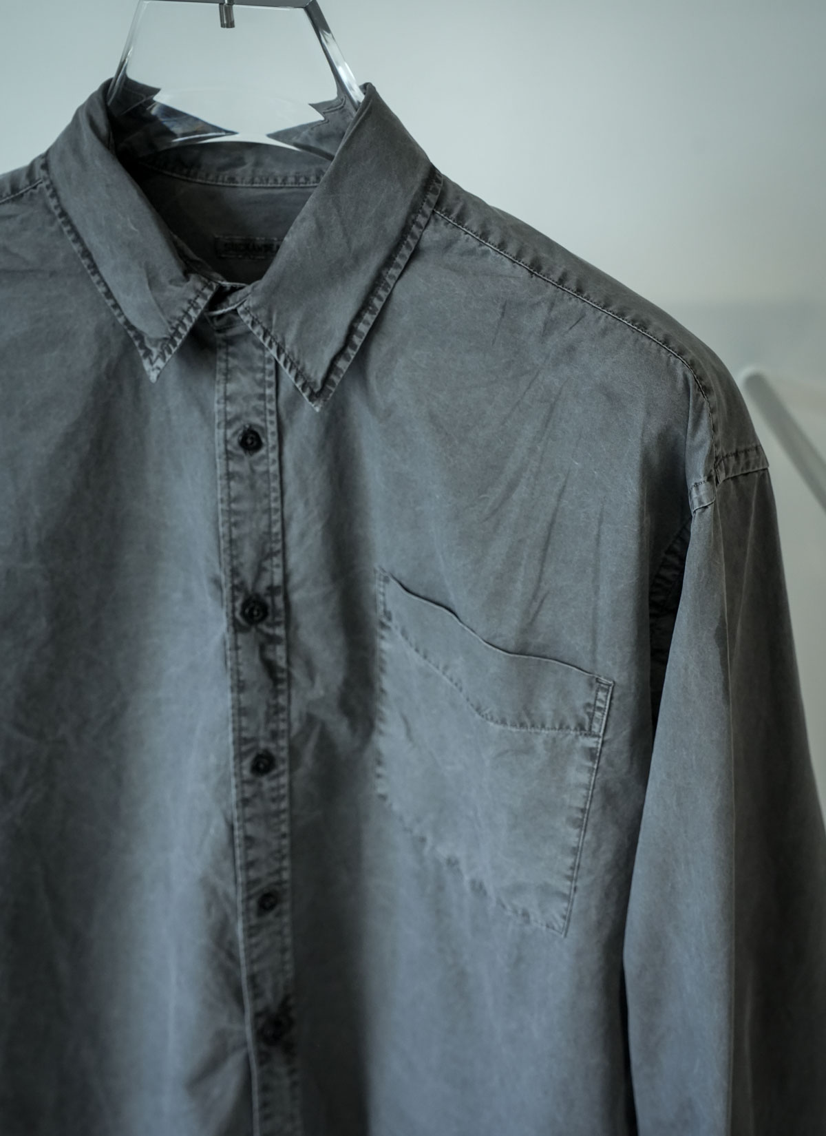 Siesta Shirt Vintage Dyed in Charcoal